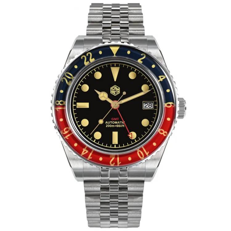 San Martin SN0005 Automatic Pepsi GMT Watch San Martin Watches