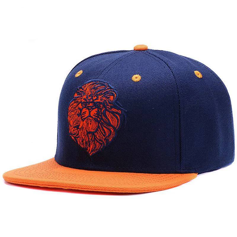Lion Snapback Baseball Cap High-Quality Embroidery baseball caps