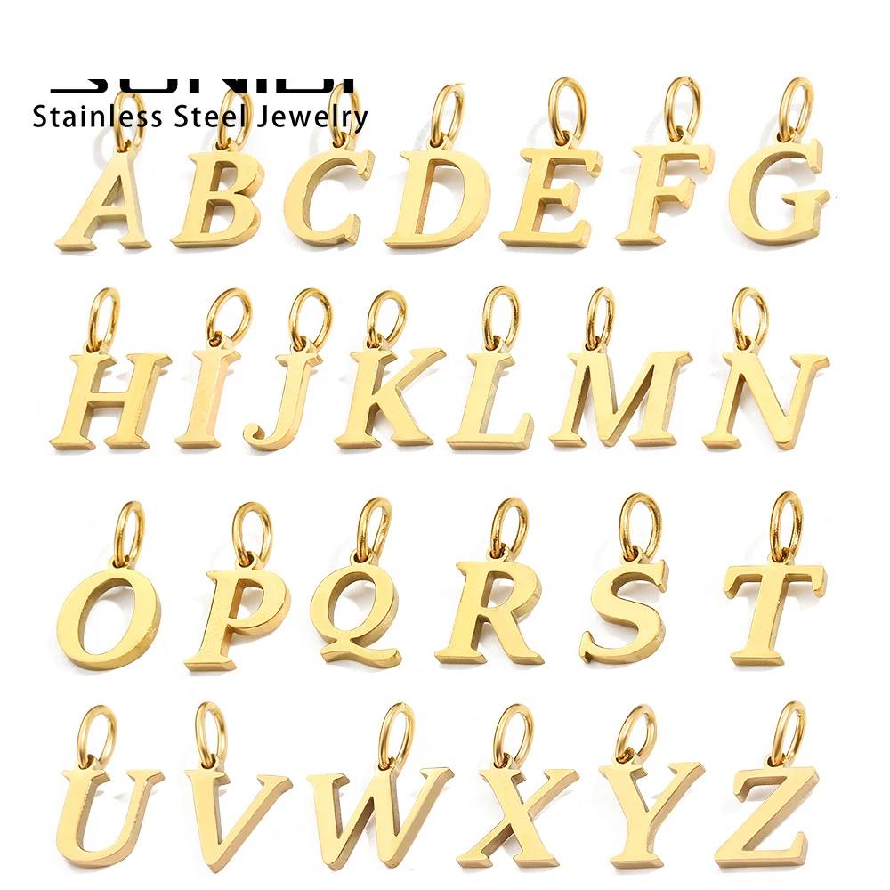 Stainless Steel Initial Pendant Letter Necklace Necklaces & Pendants