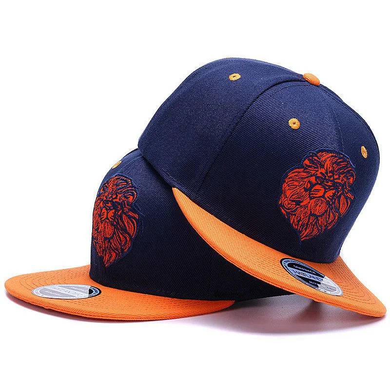 Lion Snapback Baseball Cap High-Quality Embroidery baseball caps