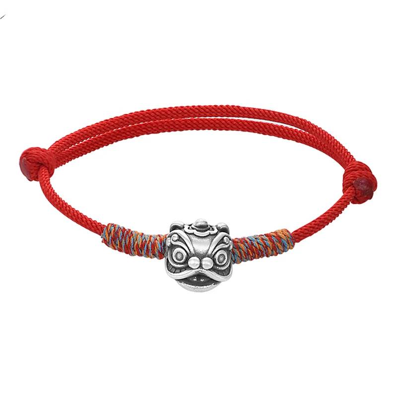 999 Silver Lion Bracelet 2024 Year of Dragon Bracelets & Bangles Men's Bracelets