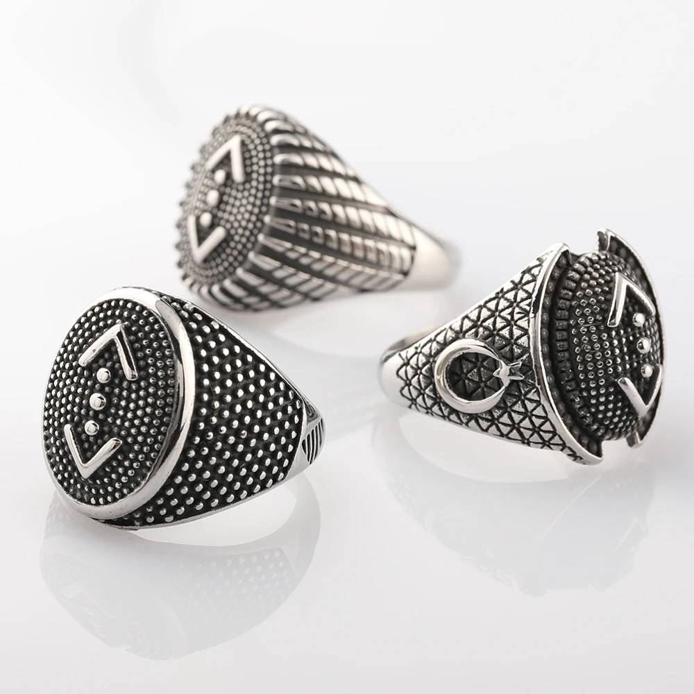 Stainless Steel Nordic Trinity Rings for Men Mens Rings