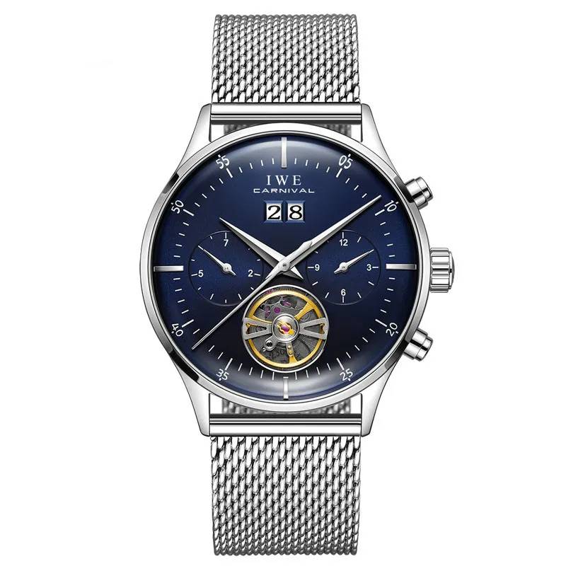I&W Tourbillon Mechanical Watch For Men Carnival Watches