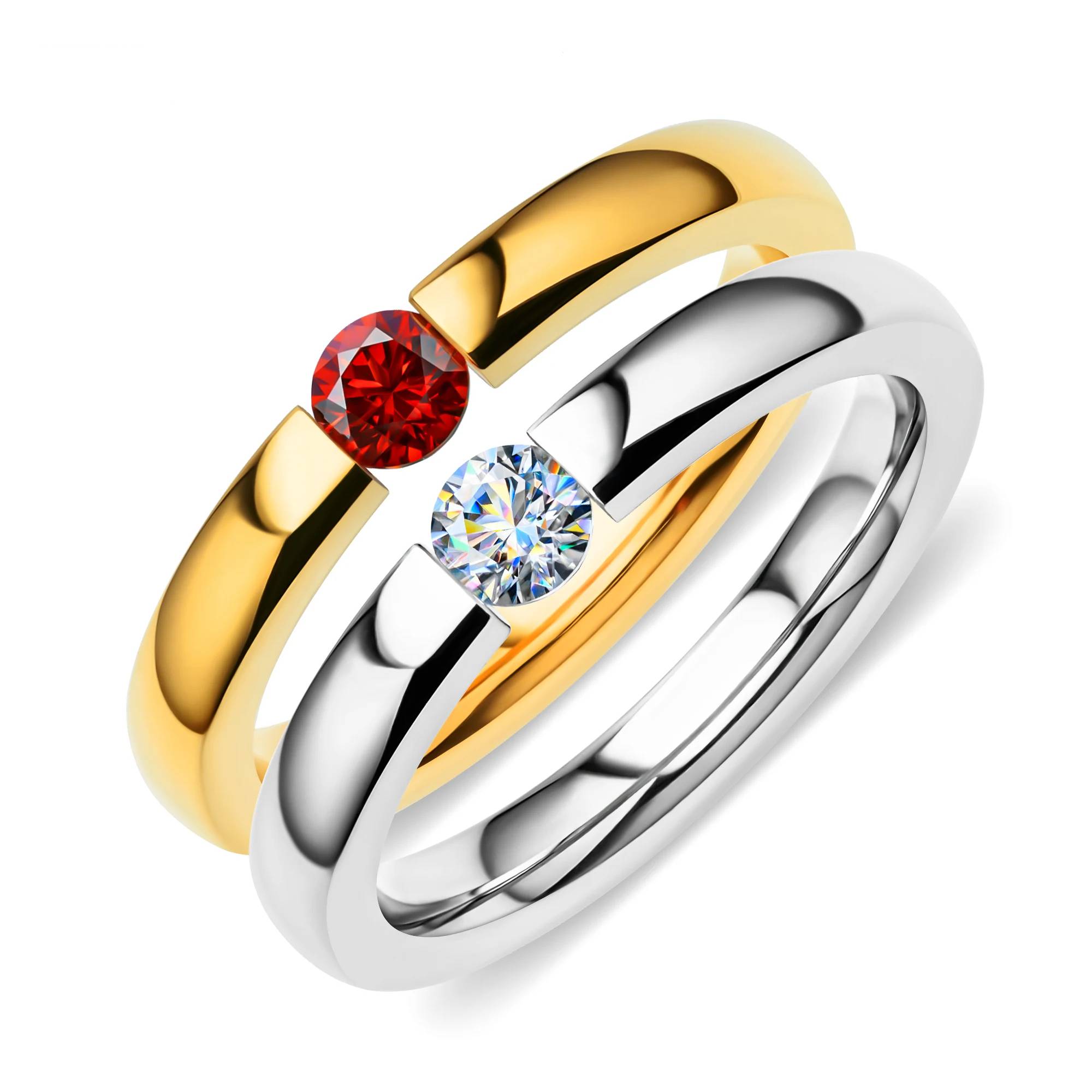 NovaColor Moissanite Mercury Series Rings Women's Rings