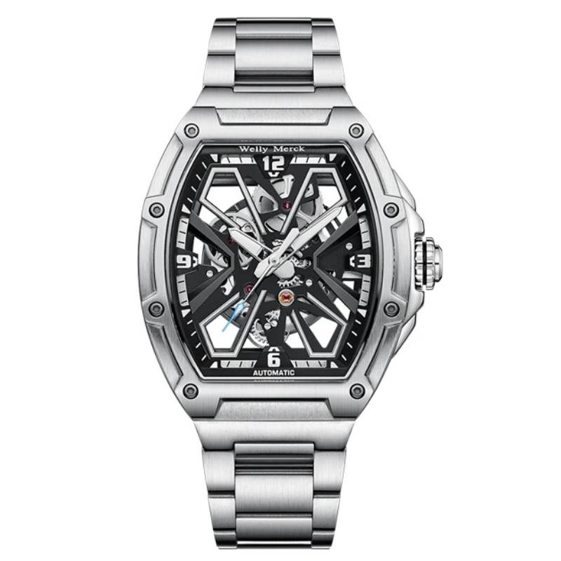 WM180 Skeleton Automatic Mechanical Watch Welly Merck Watches