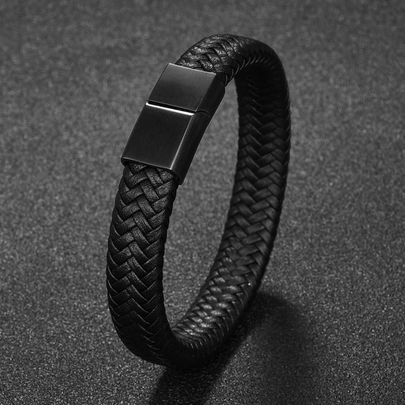 Men's Simple Leather Bracelet Men's Bracelets Metal Color : 1|2|3|4|5|6|7|8|9|10|11|12|13|14|15|16 