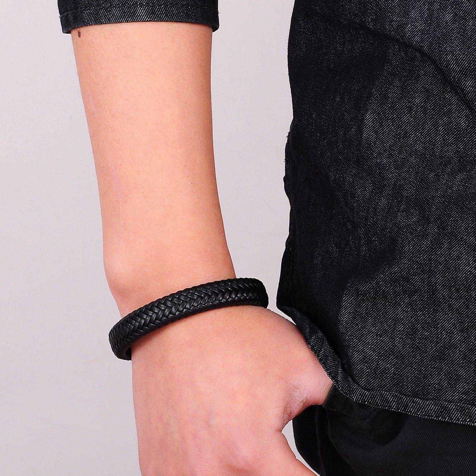 Men's Simple Leather Bracelet Men's Bracelets Metal Color : 1|2|3|4|5|6|7|8|9|10|11|12|13|14|15|16 