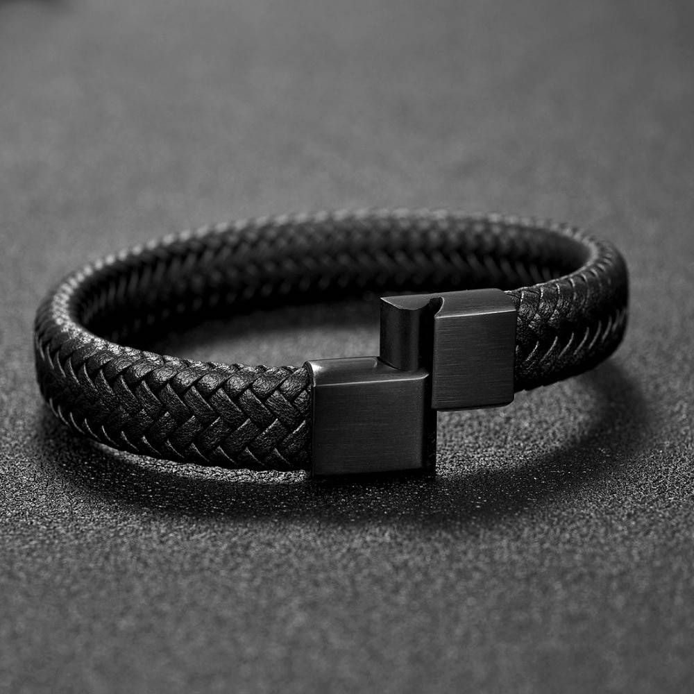 Men's Simple Leather Bracelet Men's Bracelets Metal Color : 1|2|3|4|5|6|7|8|9|10|11|12|13|14|15|16 