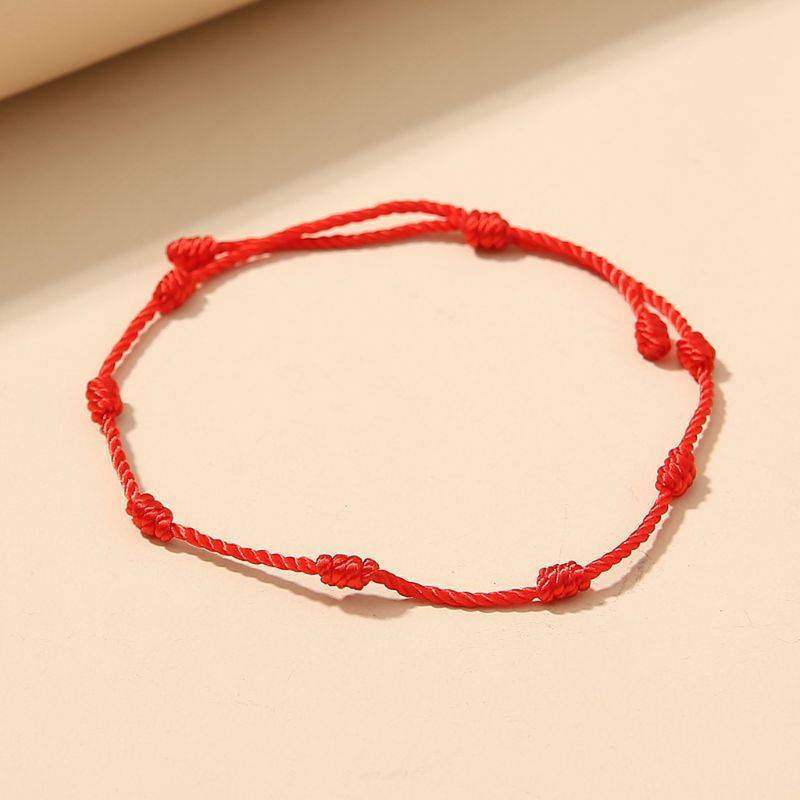7 Knots Red String Luck Bracelets 2 pcs Set Men's Bracelets  