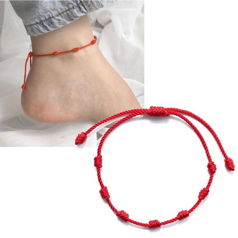 7 Knots Red String Luck Bracelets 2 pcs Set Men's Bracelets  