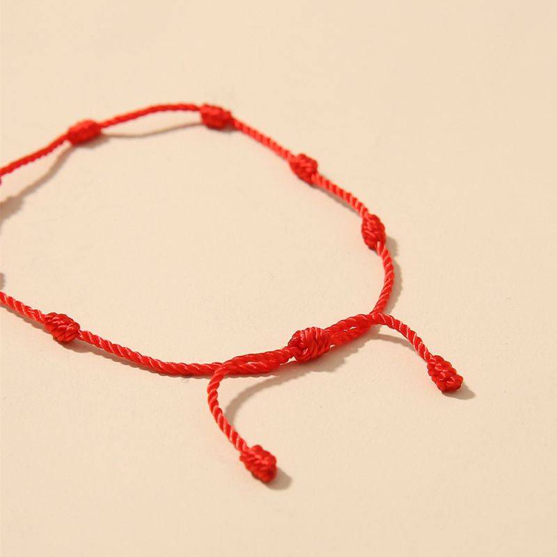 7 Knots Red String Luck Bracelets 2 pcs Set Men's Bracelets  