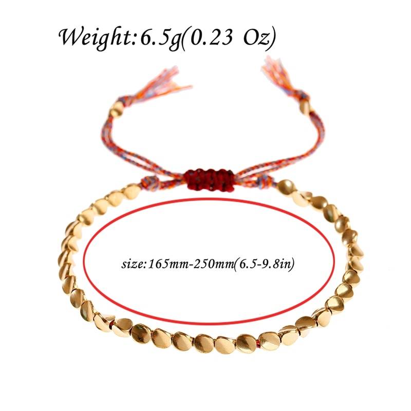 Men's Copper Beads Bracelet Men's Bracelets Metal Color : 006-4|Gold|006-2|006-3 