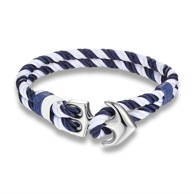 Men's Anchor Design Rope Bracelet Men's Bracelets Type : 1|2|3|4|5 