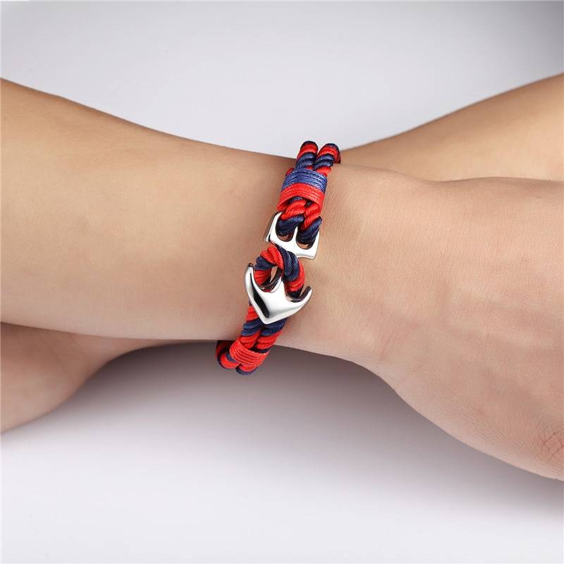 Men's Anchor Design Rope Bracelet Men's Bracelets Type : 1|2|3|4|5 