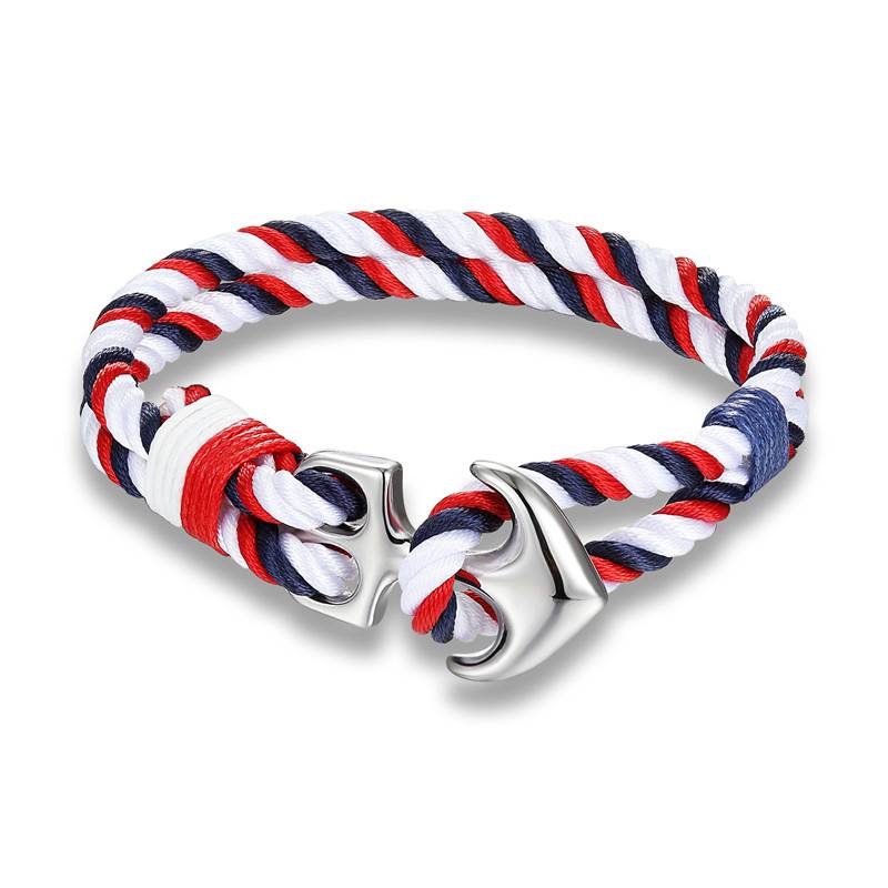 Men's Anchor Design Rope Bracelet Men's Bracelets Type : 1|2|3|4|5 
