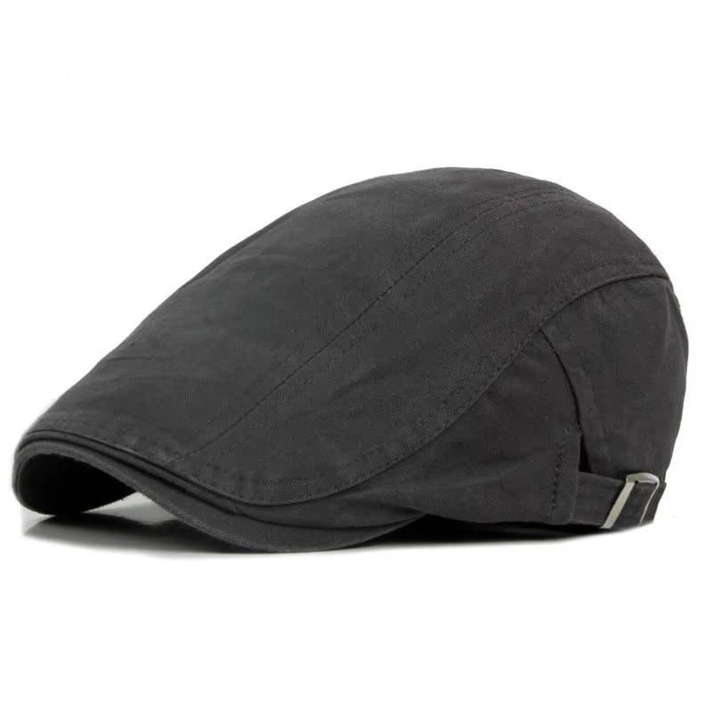 Classic Cotton Adjustable Beret Cap Baseball Caps, Hats & Berets Color : Brown|Black|Beige|Navy|Khaki|Gray 