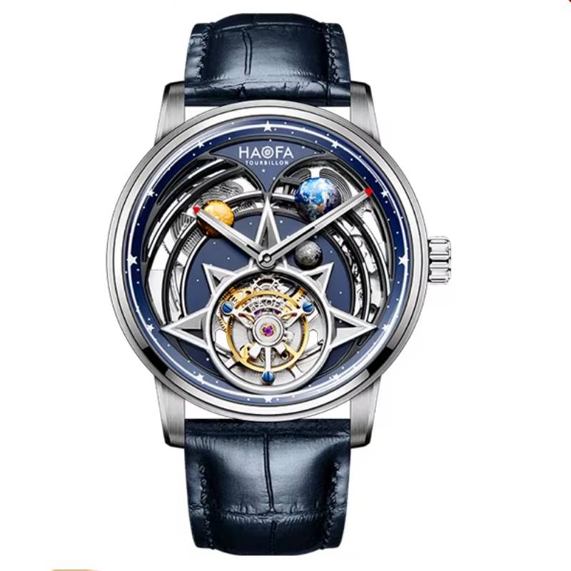 Flying Tourbillon Sci-Fi Luminous Men’s Watch HAOFA Watches Color : 2268 
