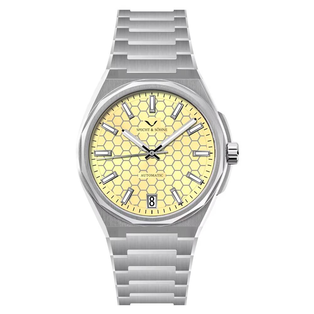 Specht & Söhne Honeycomb Dial Watch | Jewelry Addicts