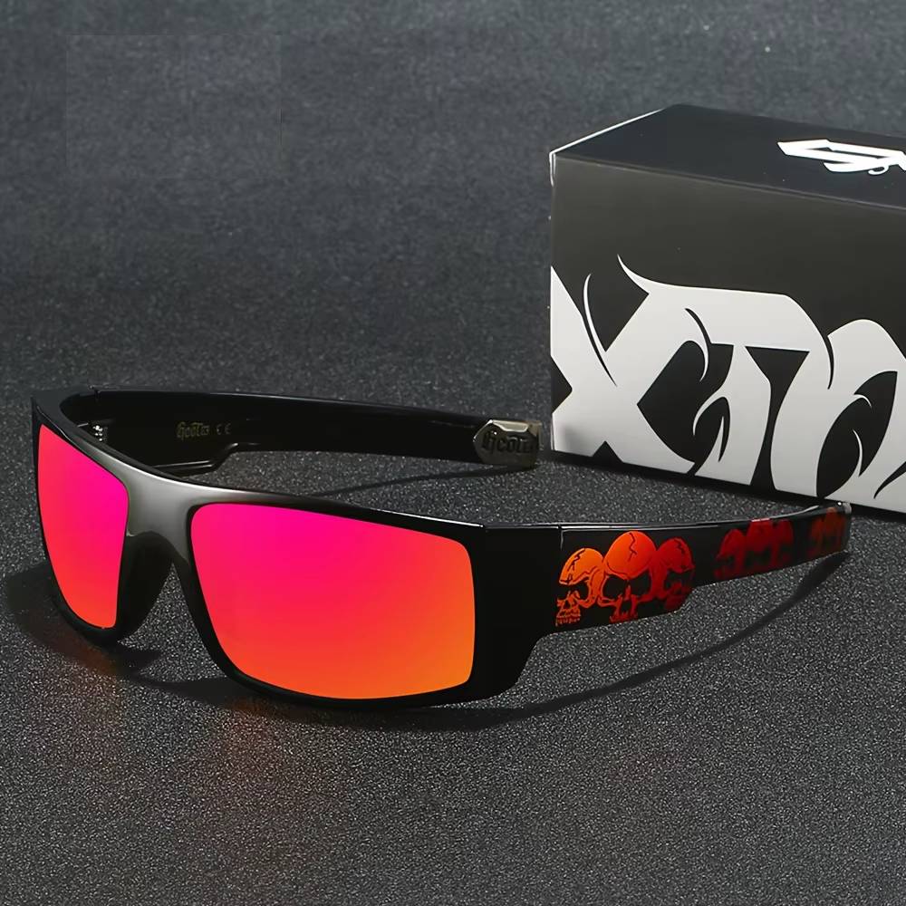Skull Wraparound Sunglasses GCOTX G263 Unisex Sunglasses Lenses Color : Black2|Black1|Black4|Black3|Red6|Black5|Black8|Blue7 
