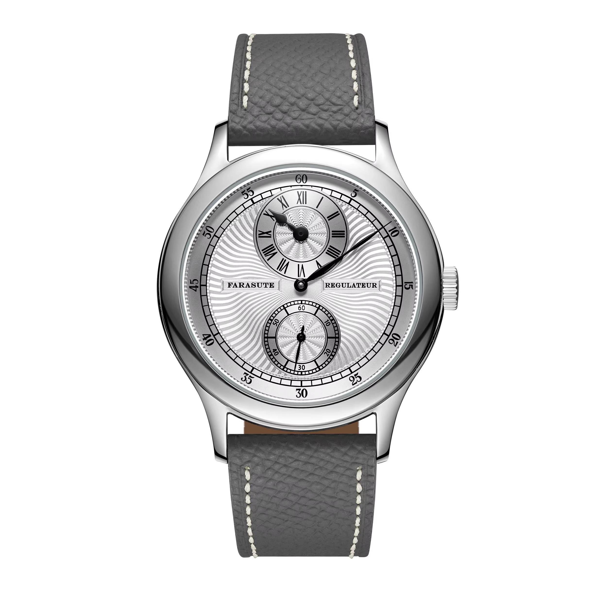 Farasute 5336B Retro Mechanical Watch Farasute Watches Watches For Men Color : Salmon|Black|Silvery|Green 