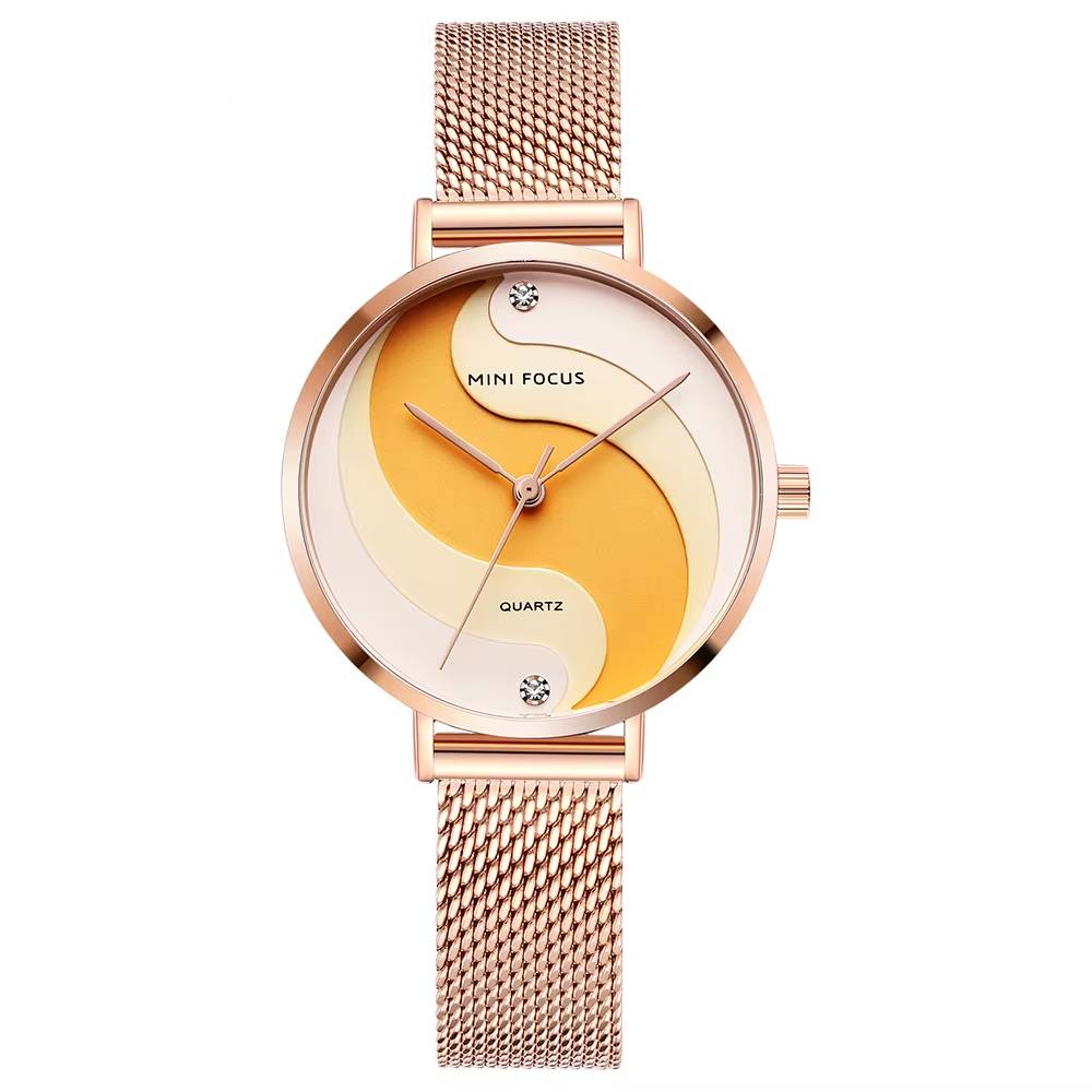 Yin-Yang Women's Quartz Watch Mini Focus Watches Color : rose gold watch|silver watch|gold watch|black watch|blue watch 