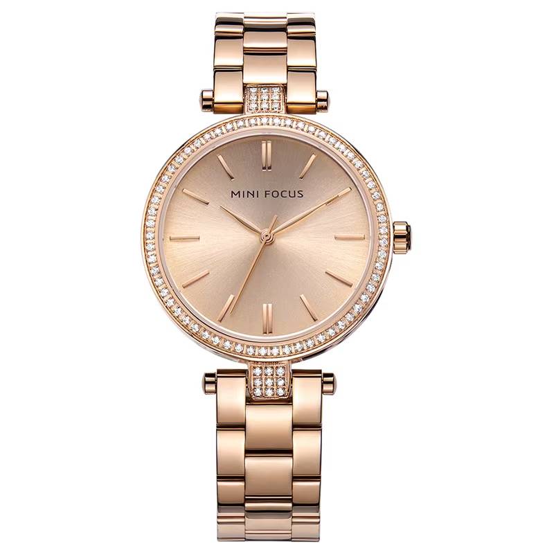 Mini Focus Women's Luxury Crystal Watch Mini Focus Watches Color : Stainless Steel gold|Stainless rose gold|Leather gold watch|Stainles silve watch|Leather black box|Stainless gold box|Stainless rose box|Stainles silve box|Leather white watch|Leather gold box|Leather black watch|Leather white box 