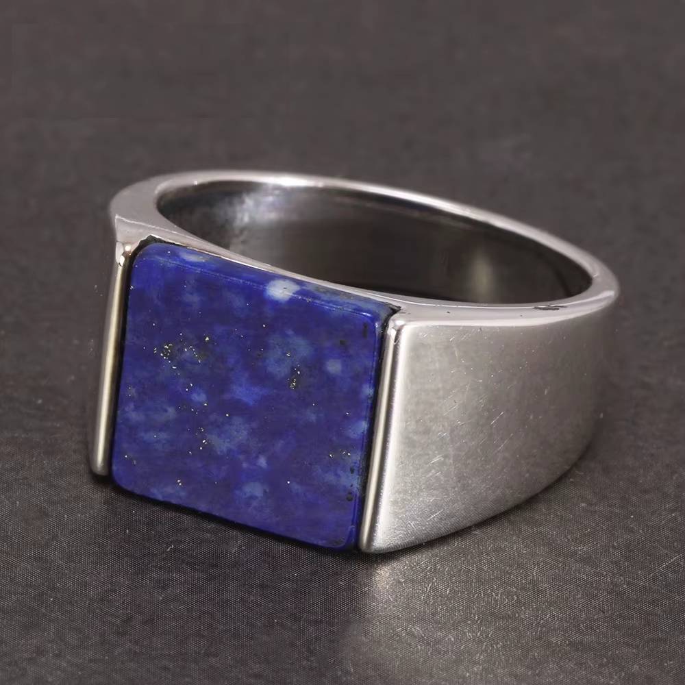 Macro detail of lapis lazuli’s natural flecks
