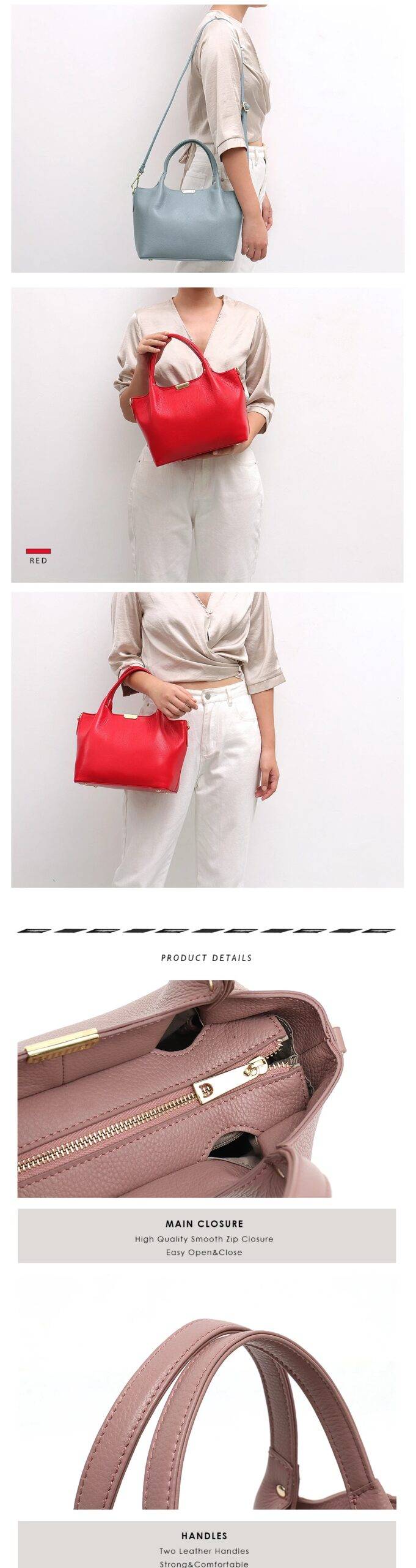 Women's Leather Designer Tote Purses