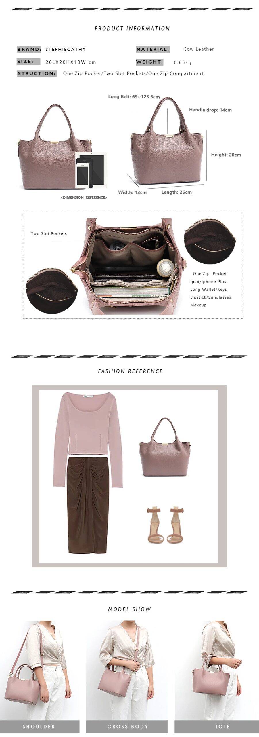 Women's Leather Designer Tote Purses