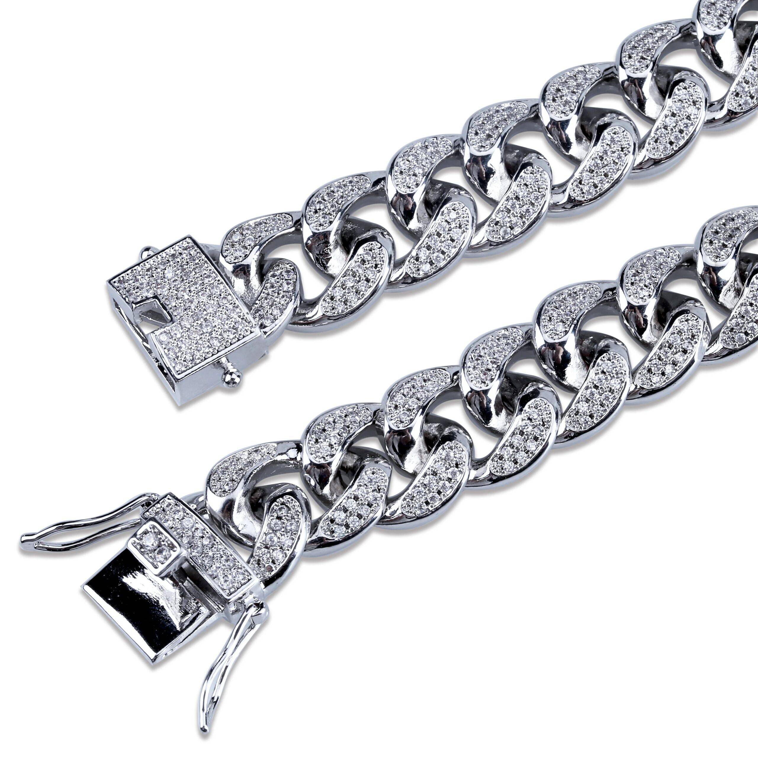 Gold Plated Iced Out Chain Hip Hop Link Chain