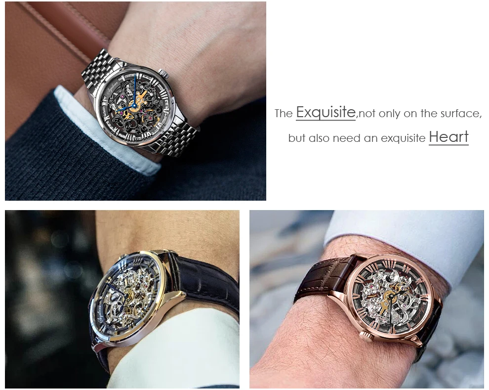 AGELOCER Swiss Luxury Brand Skeleton Watch