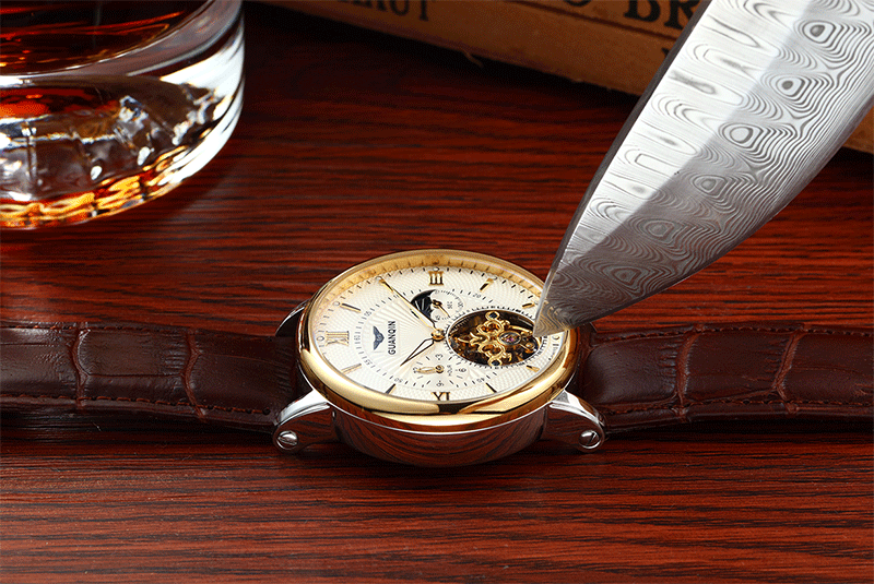 GUANQIN Tourbillon Automatic Mechanical Mens Watch