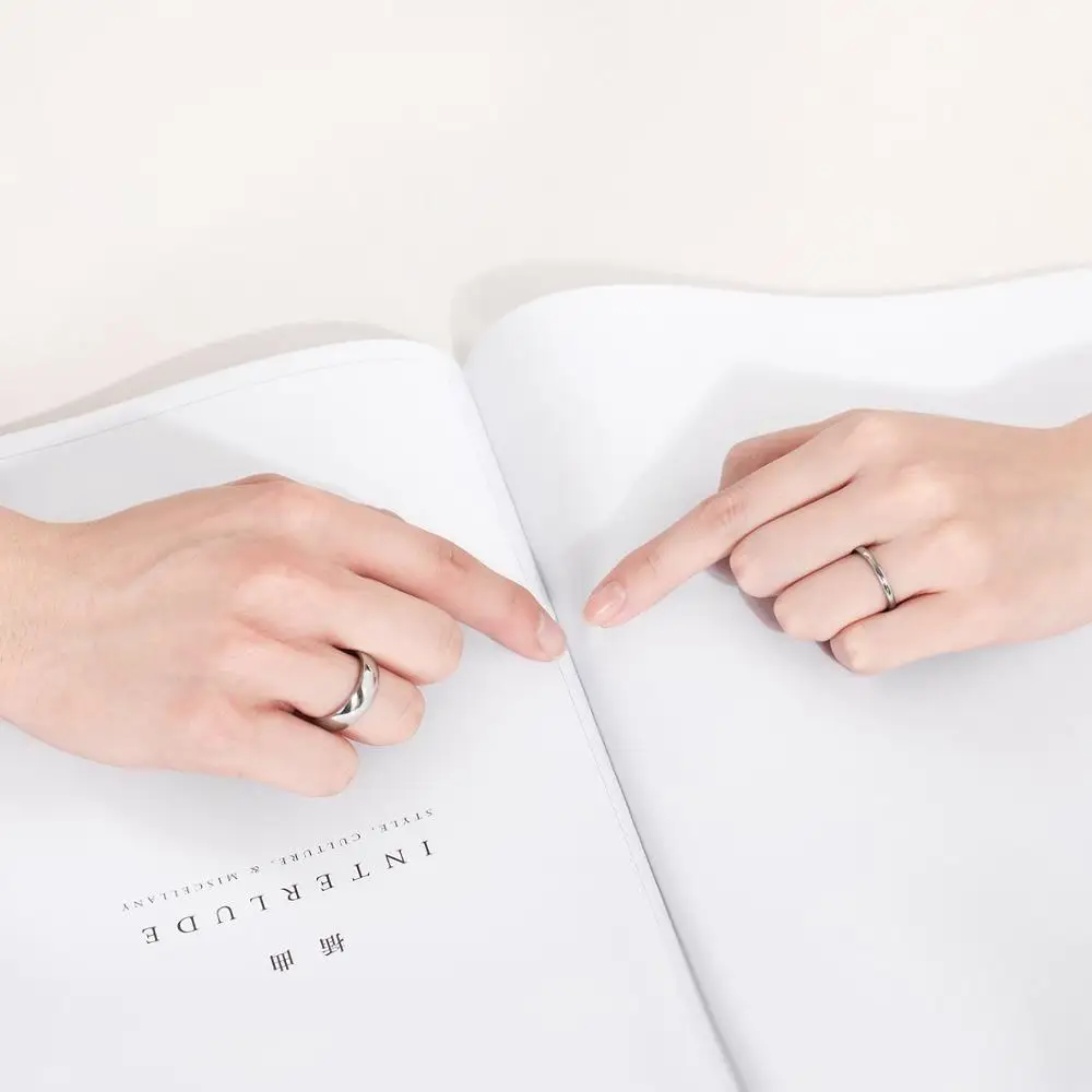 Men Women Titanium Wedding Engagement Rings