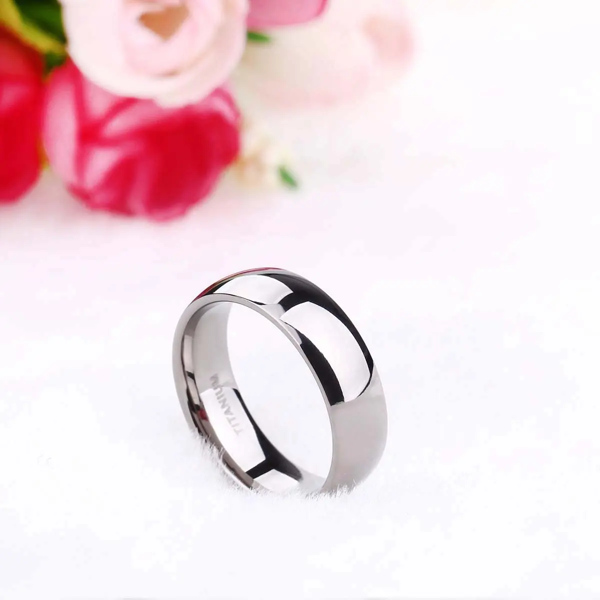 Men Women Titanium Wedding Engagement Rings