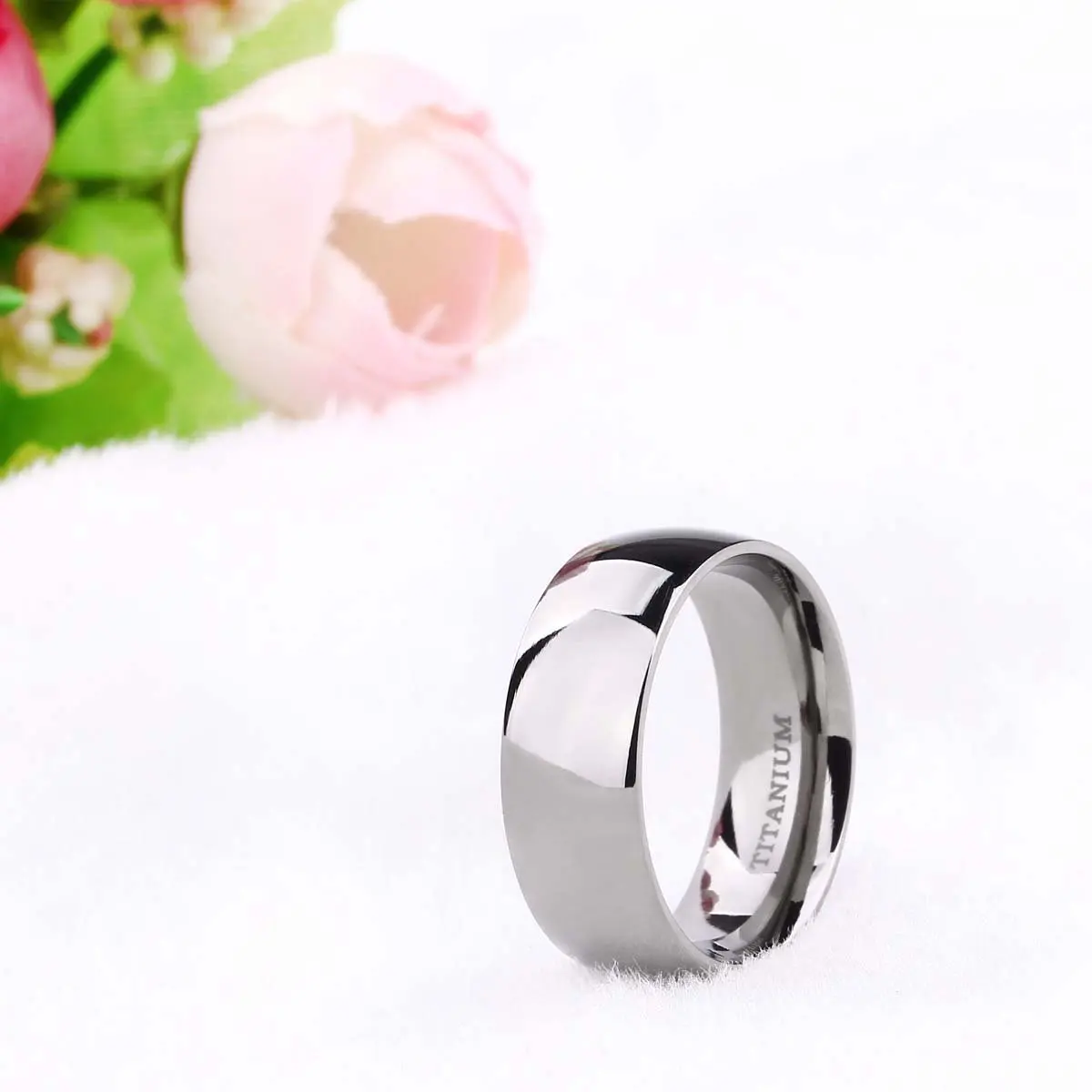 Men Women Titanium Wedding Engagement Rings