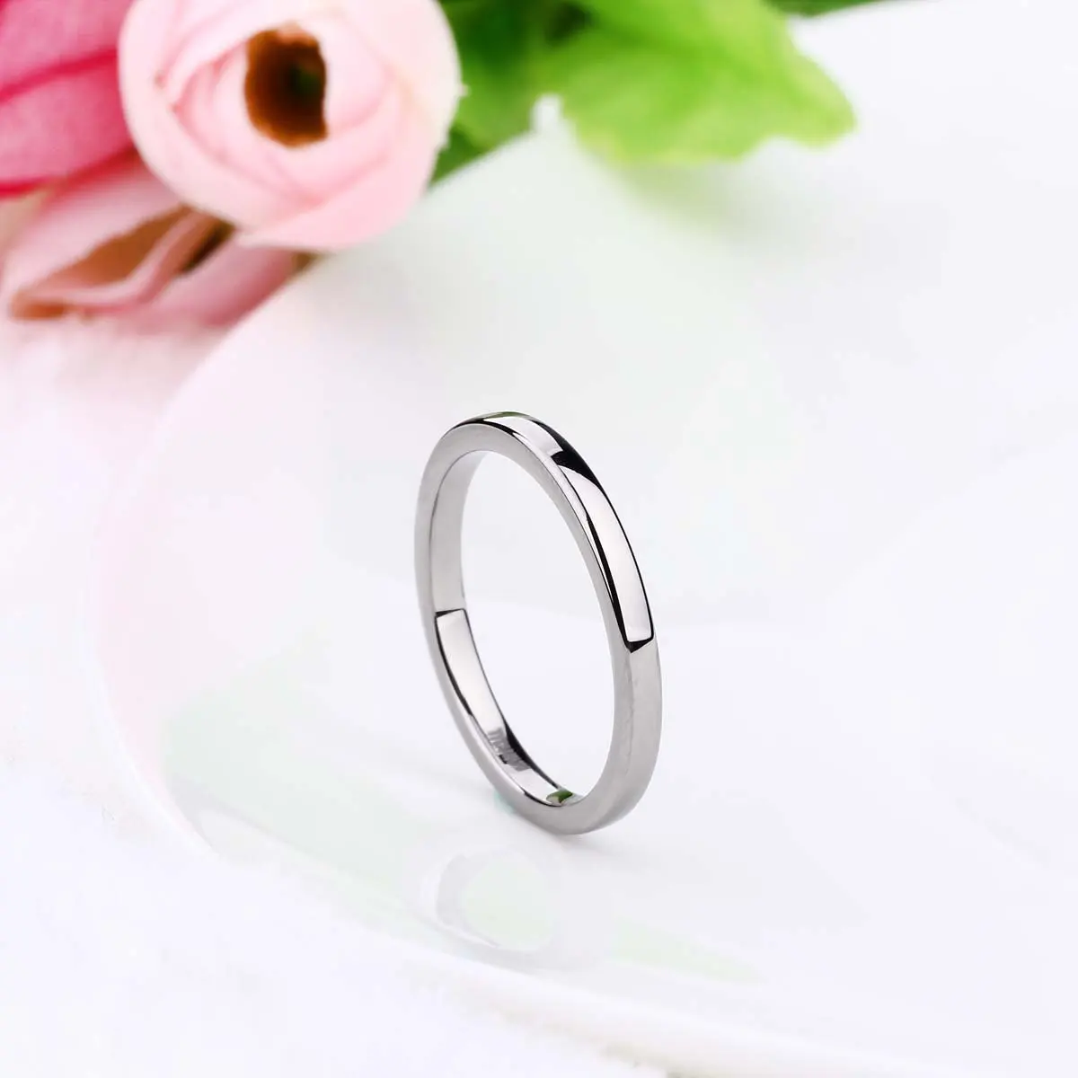 Men Women Titanium Wedding Engagement Rings