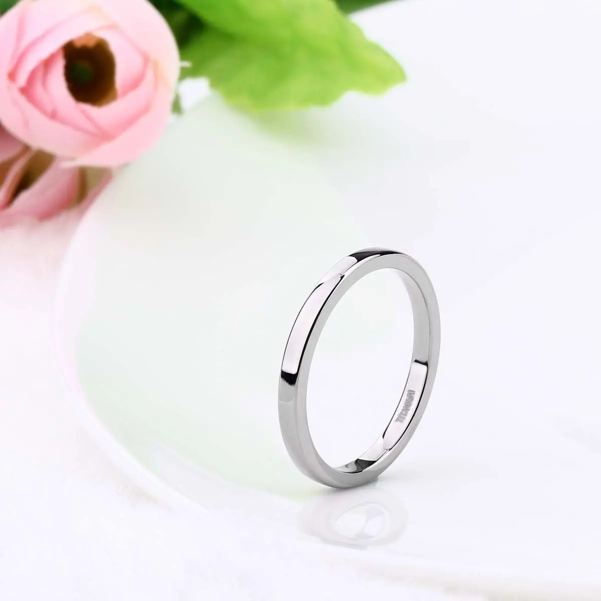 Men Women Titanium Wedding Engagement Rings