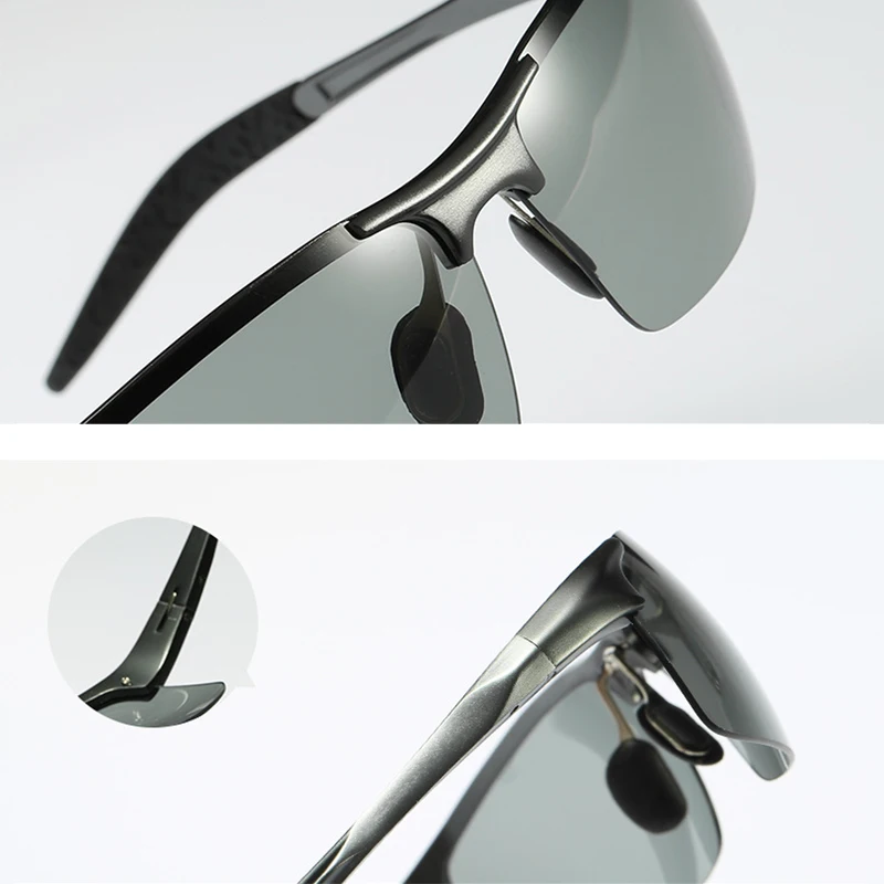 Photochromic Men's Sunglasses Polarized Anti Glare