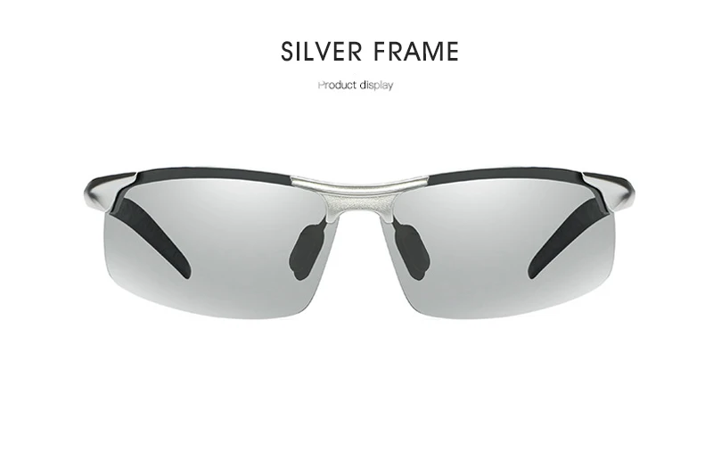 Photochromic Men's Sunglasses Polarized Anti Glare