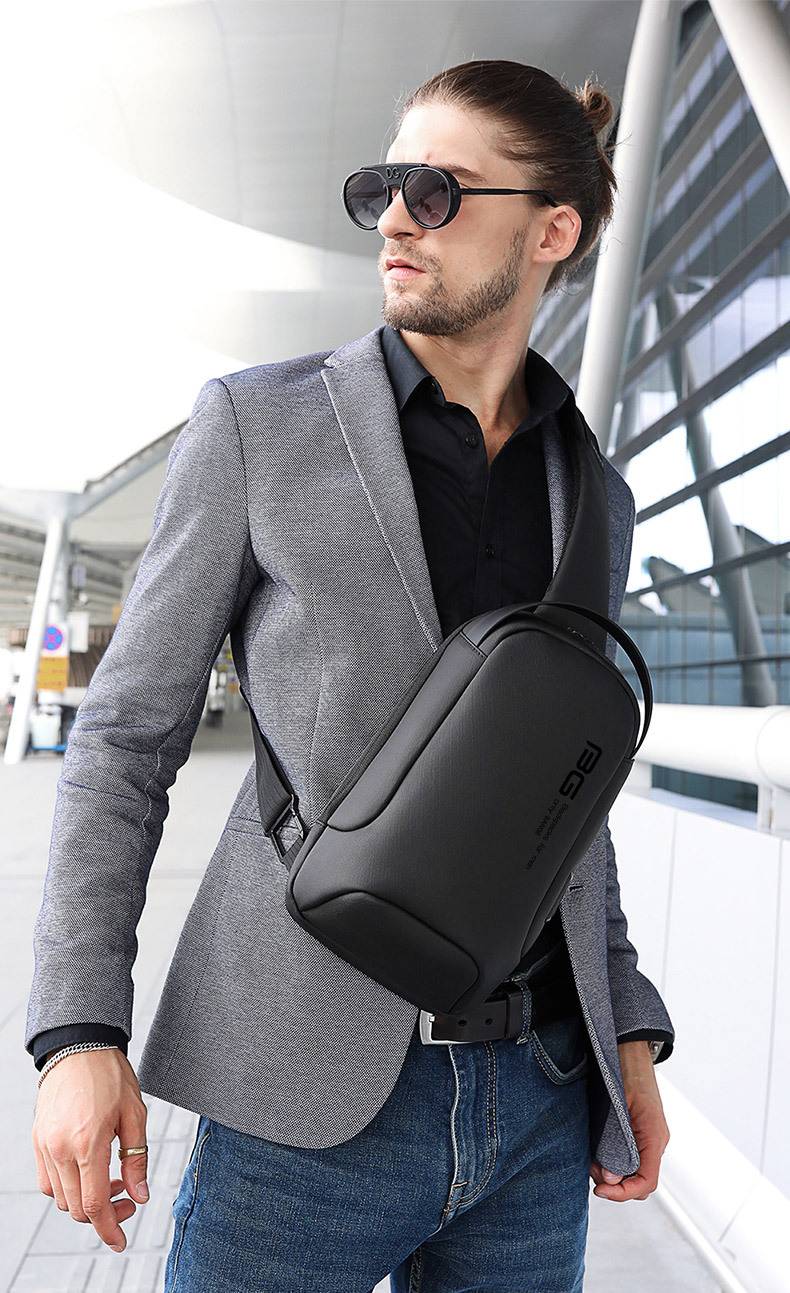 New 2021 Sling Bag Shoulder Messenger Bags Waterproof Scratch Proof Short Trip Daypack for Men and Women
