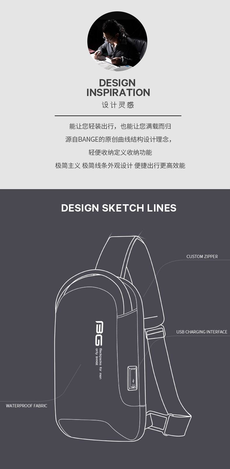 New 2021 Sling Bag Shoulder Messenger Bags Waterproof Scratch Proof Short Trip Daypack for Men and Women