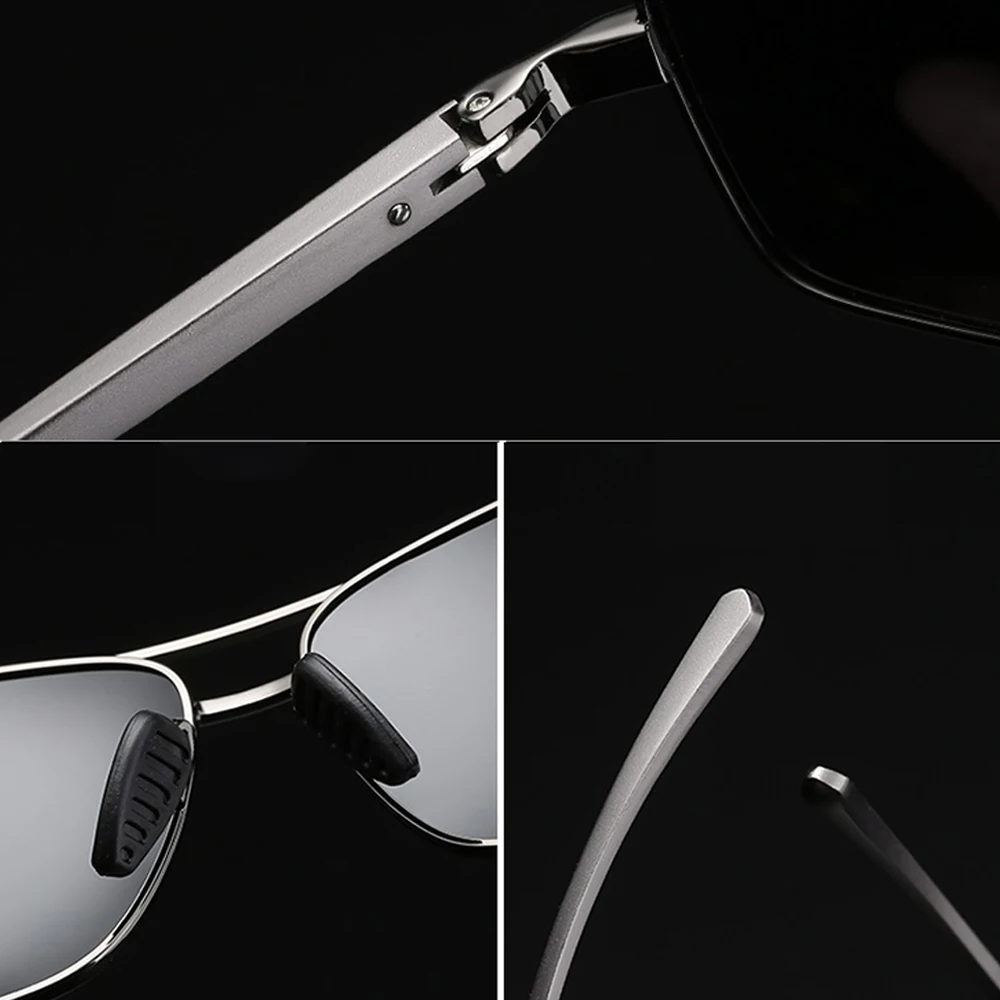 Polarized Men's Vintage Sunglasses with Aluminum Frame