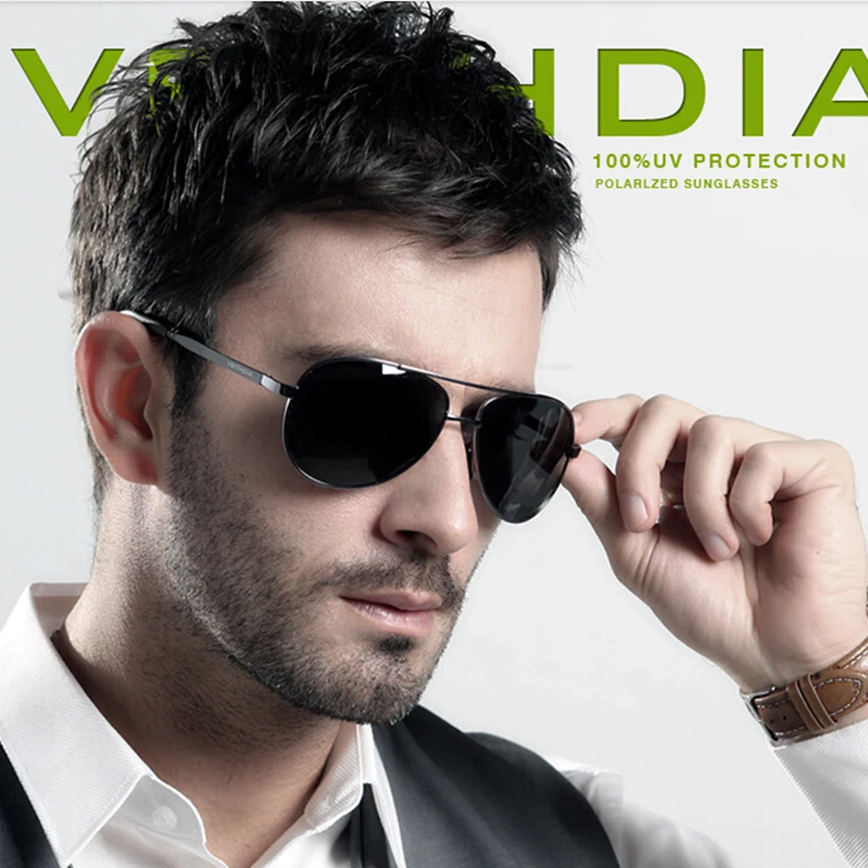 Aviator Polarized Sunglasses UV400 Protection Mirrored Lens