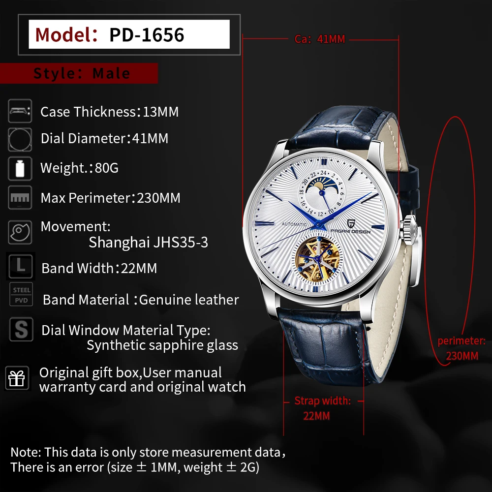 PAGANI DESIGN Tourbillon Mechanical Watches