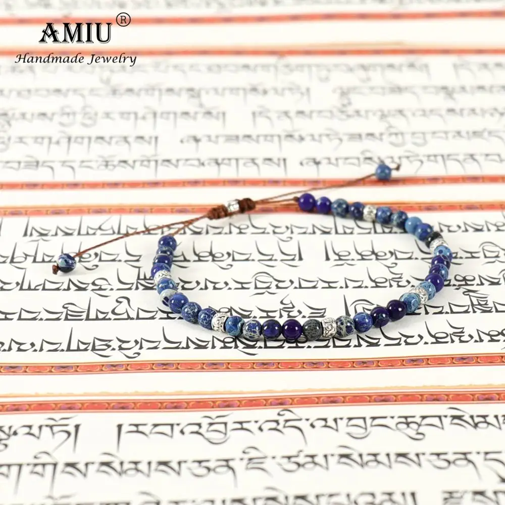 Natural Stone Beads Tibetan Stretch Bracelet