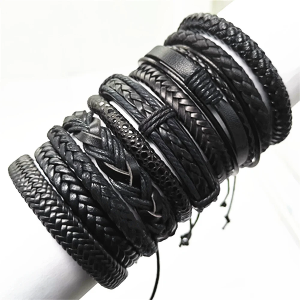 10pcs/set Wrap Woven Fashion Handmade Bracelets