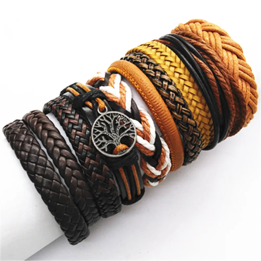 10pcs/set Wrap Woven Fashion Handmade Bracelets
