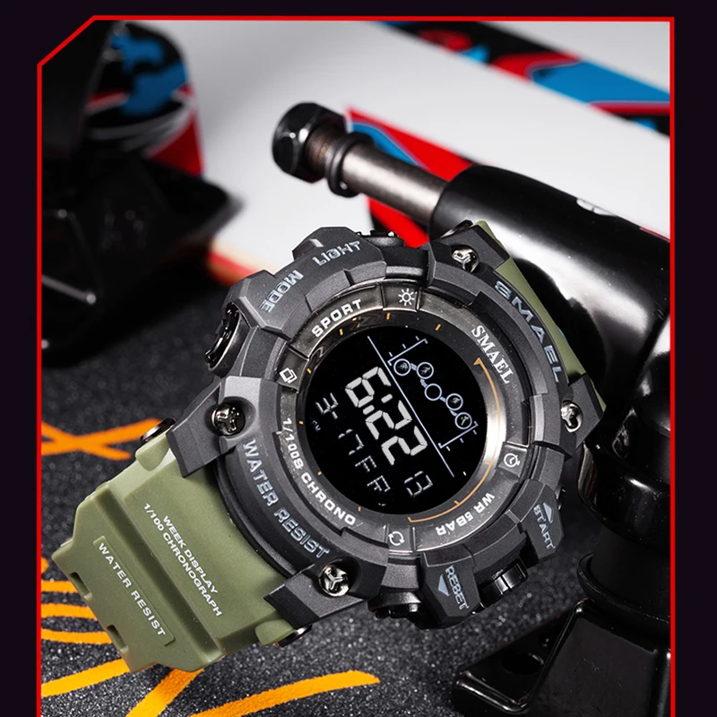 SMAEL Digital Tactical Sports Watch
