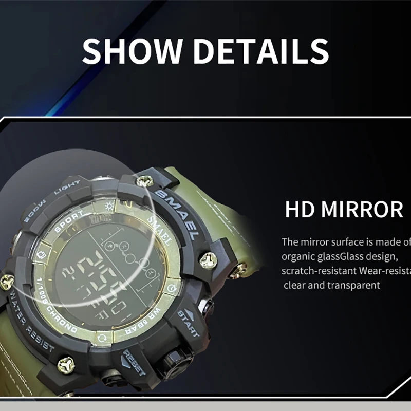 SMAEL Digital Tactical Sports Watch