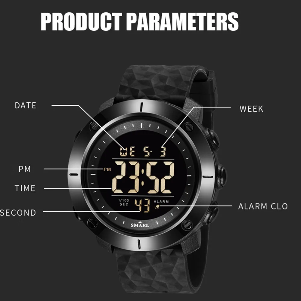 New SMAEL Sport Digital LED Watches